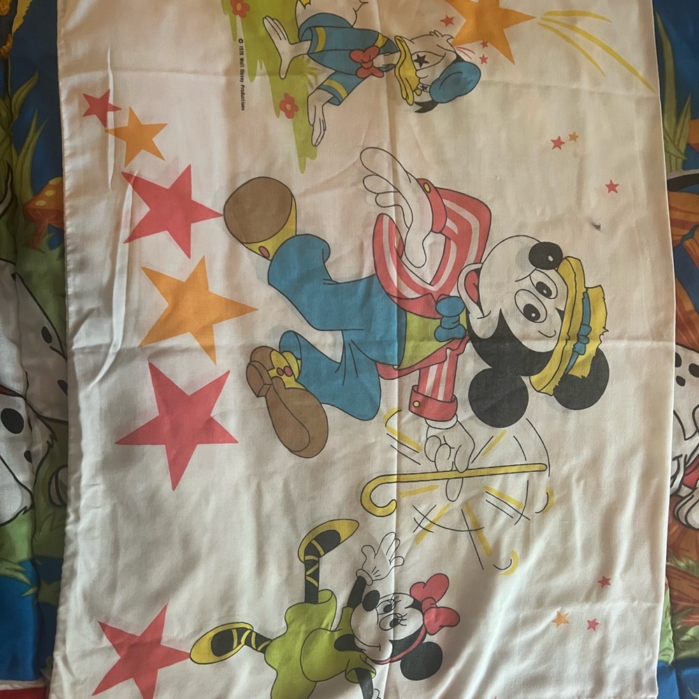 1979 Disney Mickey Mouse Pillowcase
